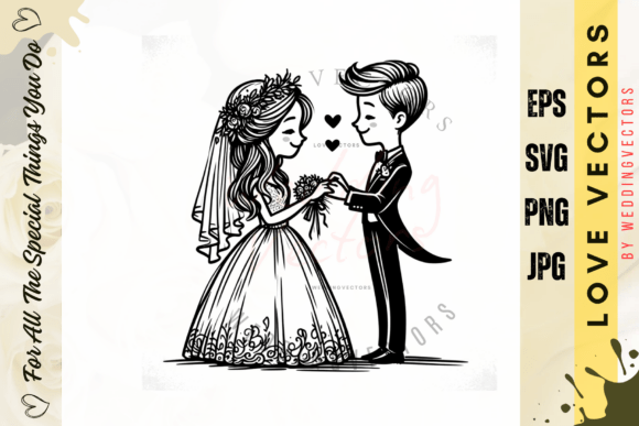 C4176: Timeless Romantic Wedding Illustrations