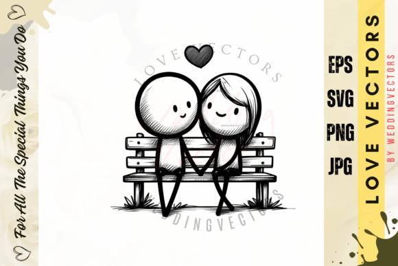 C539: A Minimalist Vector Design for Love and Matrimony