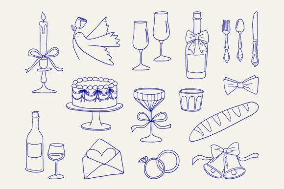 Elegant Wedding Doodles: Crafting Your Romantic Visual Story