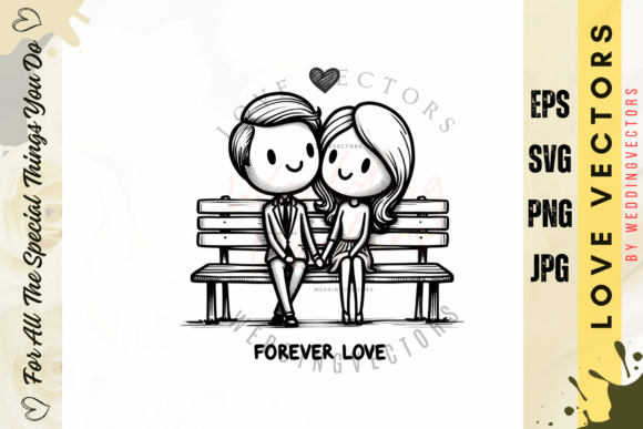 Timeless Romance in Design: The C690 Wedding Illustration