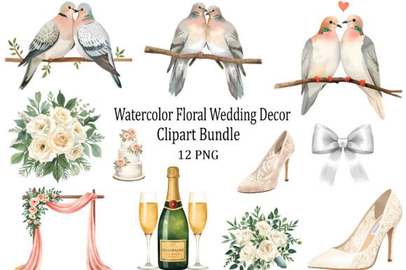 Watercolor Floral Wedding Decor: A Design Asset That Transforms Projects