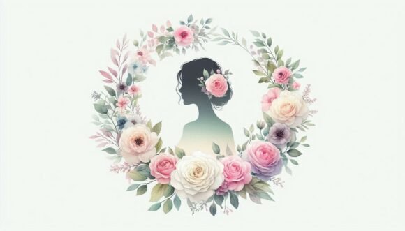 Wedding Bloom Frame: Floral Elegance for Every Project