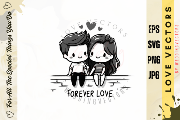 Wedding Couple and Love Vectors - C2985: Designing Romance